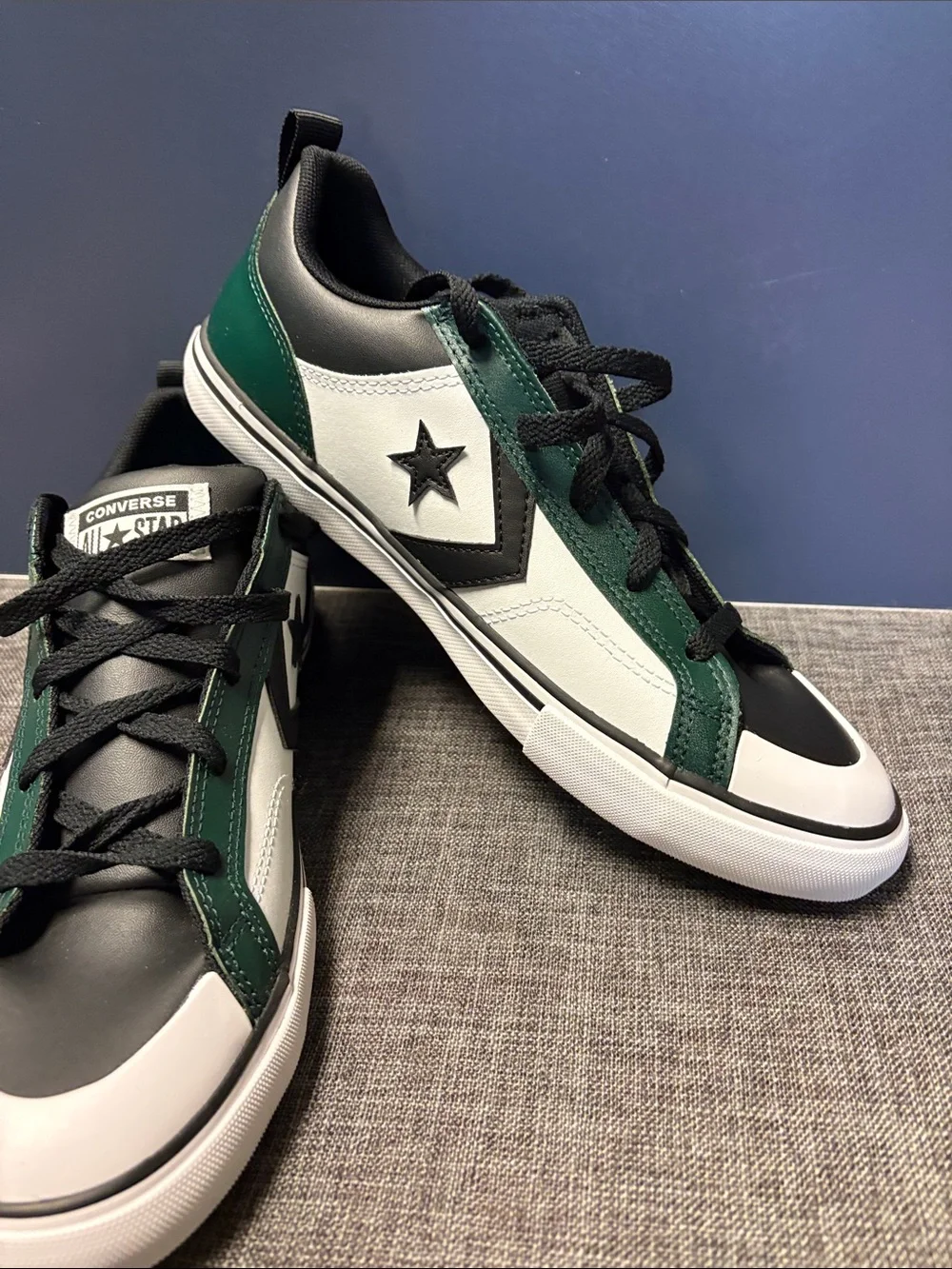 Converse star Men’s Low-Top Sneakers in White, Black & Green pro blaze OX size 7